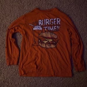 “It’s burger time” old navy T shirt ( distressed letters) good condition no tag